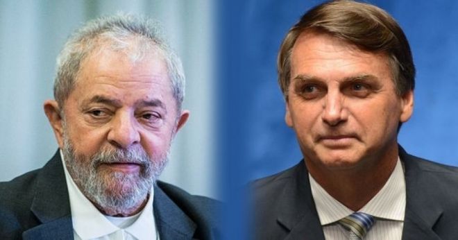 eleições 2018 Lula x Bolsonaro