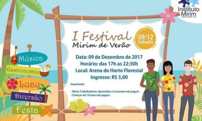 Festival Mirim de Verão terá música e show de talentos