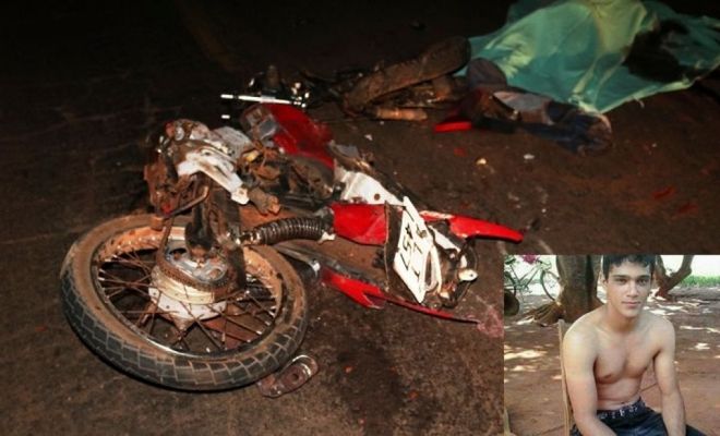 Braço de motociclista morto em acidente para dentro de carro