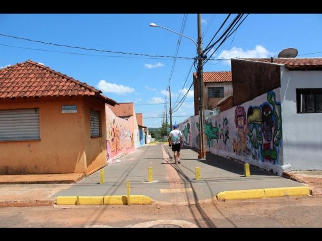 Calçadão do Estrela do Sul é inaugurado com música e outras atrações