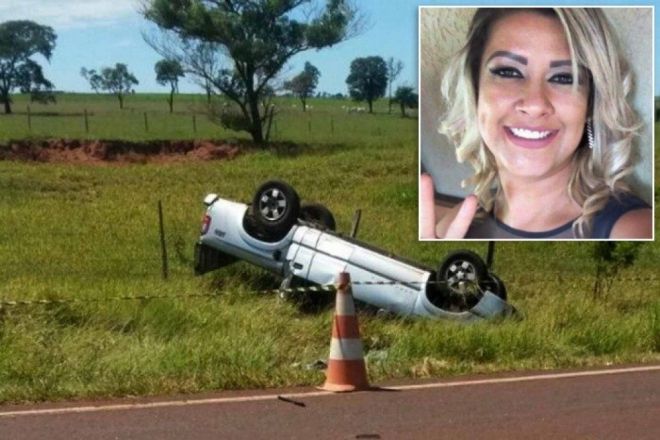 Professora de inglês é arremessada de caminhonete e morre em acidente