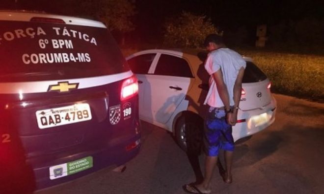 Rapaz que “arrastava” carros roubados na Capital para fronteira é preso