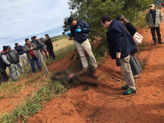 Corpo é encontrado queimado em colônia rural na região de fronteira