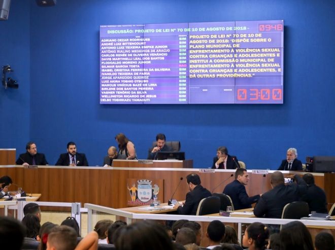 Vereadores aprovam quatro projetos e recebem visita de crianças de escola municipal