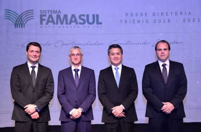 Reeleito, presidente da Famasul destaca união do setor e trabalho coletivo em cerimônia de posse