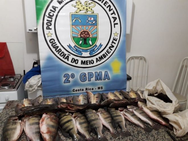 Homens são multados por transporte ilegal de pescado em Chapadão do Sul