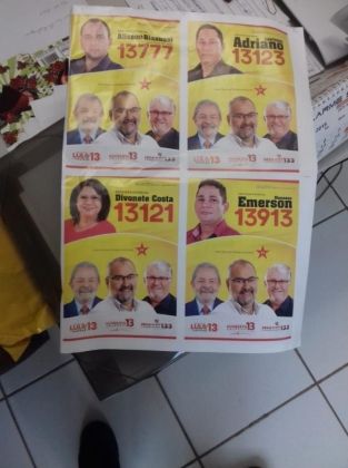 PF apreende material de campanha do PT com Lula como candidato