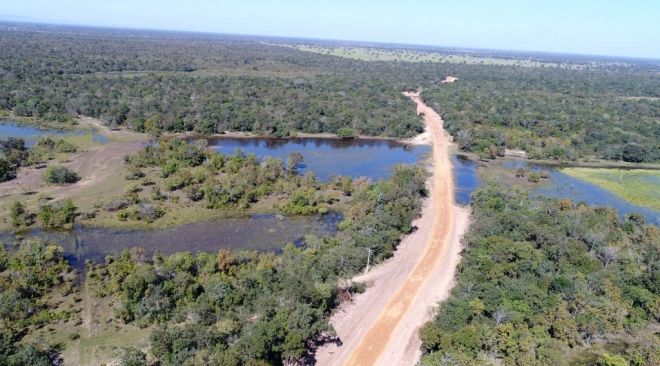 Infraestrutura em estradas, garante e escoamento da produção do gado no Pantanal