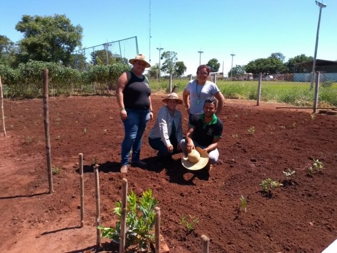 Escola rural de Terenos inicia pomar com plantação de Guavira