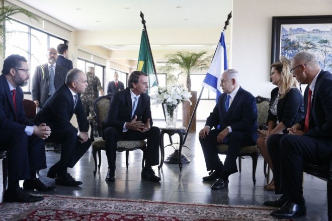 Em encontro, Bolsonaro diz que Brasil e Israel devem aprofundar parcerias