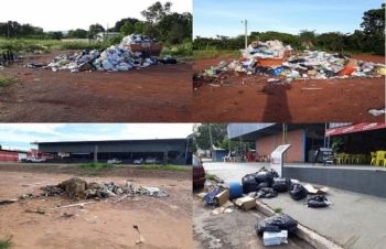 Lixo causa transtorno a moradores de Coxim por não serem recolhidos pela prefeitura