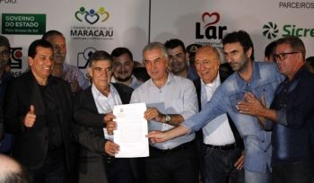 Parceria entre governo e prefeitura irá construir um novo ginásio em Maracaju
