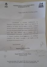 Jamilson é expulso do PDT através de documento assinado pela diretoria executiva do partido