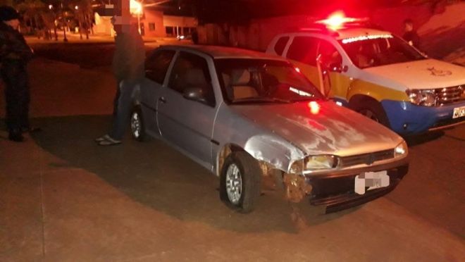 Motorista embriagado causa acidente de trânsito durante a madrugada