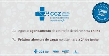 CCZ abre mais um agendamento para castração de felinos