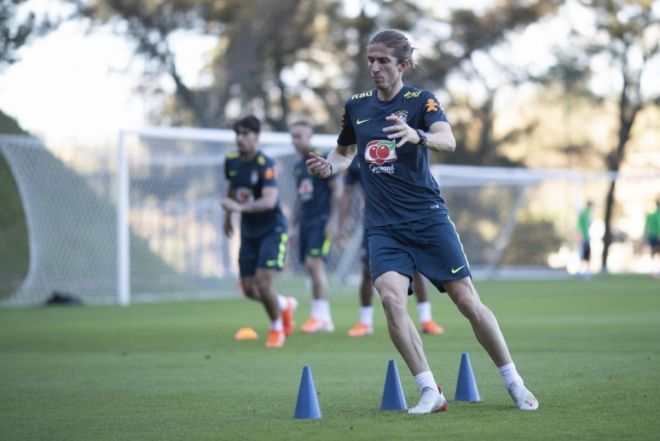 Sele&ccedil;&atilde;o Treino Filipe Luis