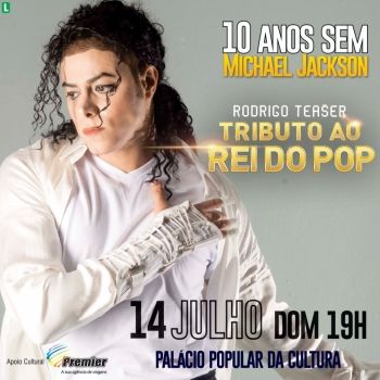 Show Tributo ao Rei do Pop com Rodrigo Teaser - 10 anos sem Michael Jackson
