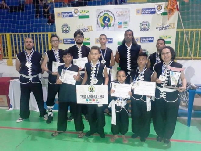 Campeonato Brasileiro de Kung Fu têm lutadores de Três Lagoas em primeiro lugar