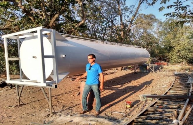 Comunidade do Jauru, próximo a Coxim, recebe nova caixa d’água do vereador Mecias