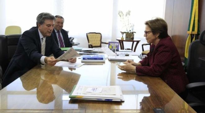 Governador em exercício participou de reunião com a Ministra 