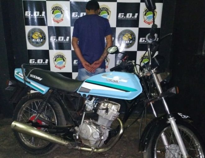Adolescente é apreendido com motocicleta adulterada 