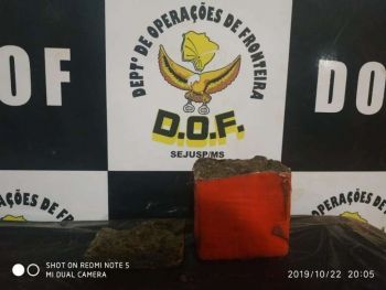 Homem é preso com maconha  