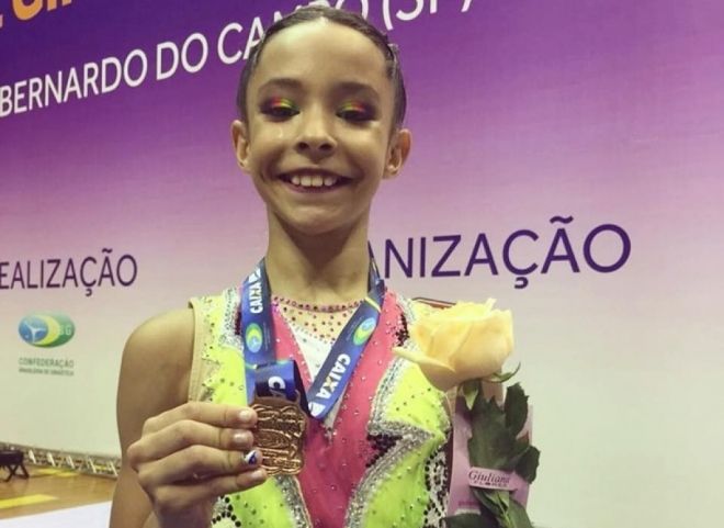 Em Torneio Nacional de Ginástica Rítmica atleta de MS conquista medalha histórica 