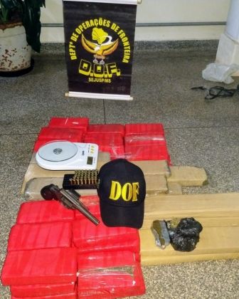 Droga, armas e munições com destino a Cuiabá é apreendida 