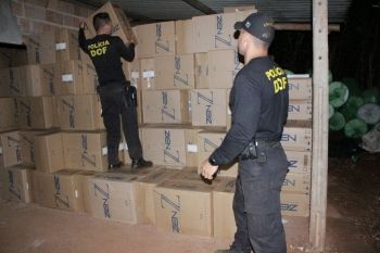 Depósito de cigarros contrabandeados é fechado