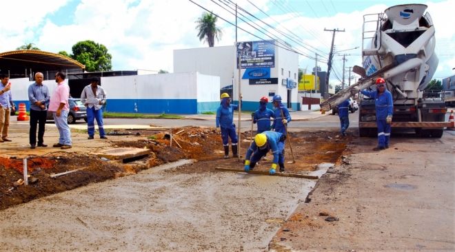 Obras na Avenida Bandeirantes já estão 80% concluídas
