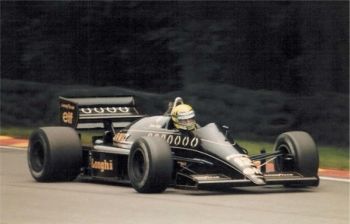 Ayrton Senna na Lotus em 1986