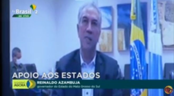 Reunião por videoconferência entre governadores e o presidente Jair Bolsonaro