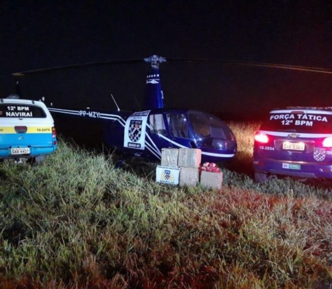 Helicóptero tem pane é piloto acaba preso com cocaína 