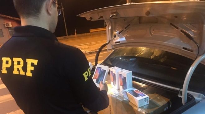 PRF apreende celulares avaliados em R$ 309 mil