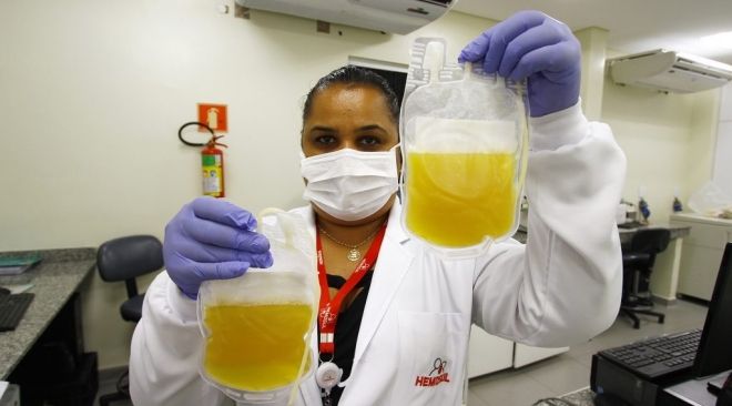 MS usa plasma de sangue humano para tratar pacientes de Covid