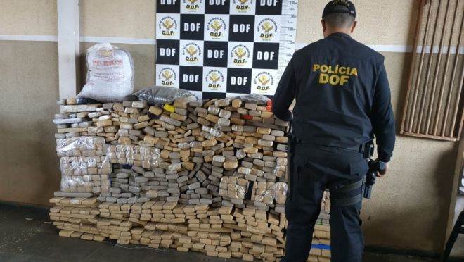 Carga de maconha é apreendida pelo DOF 
