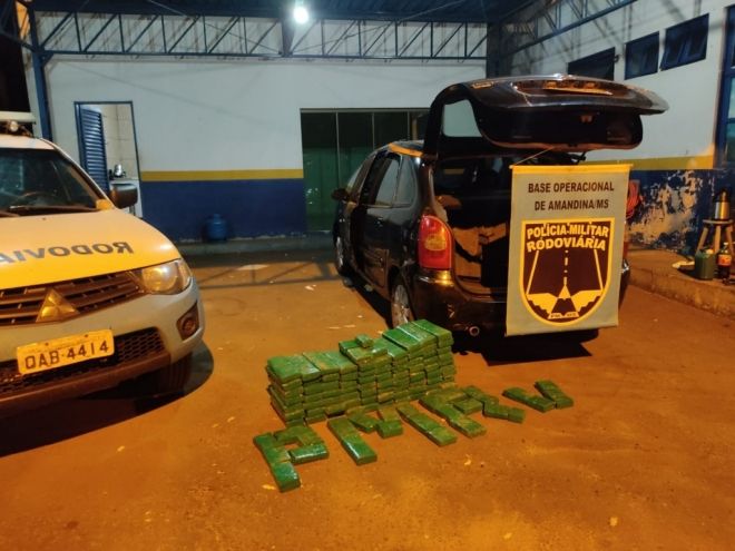 Droga com destino a São Paulo foi apreendida 