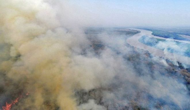 Governo pede apoio para combater incêndios no Pantanal