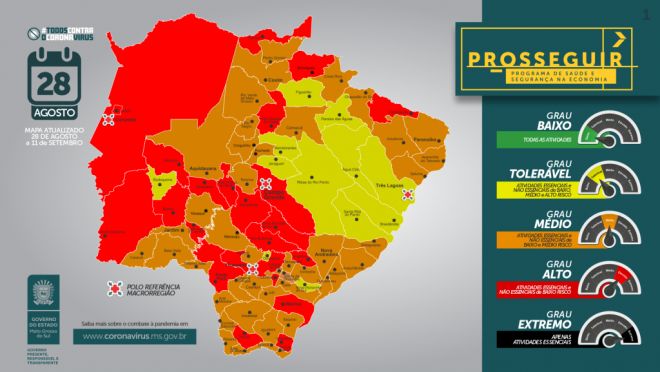 Programa do Governo aponta que 17 cidades pioraram seu grau de risco
