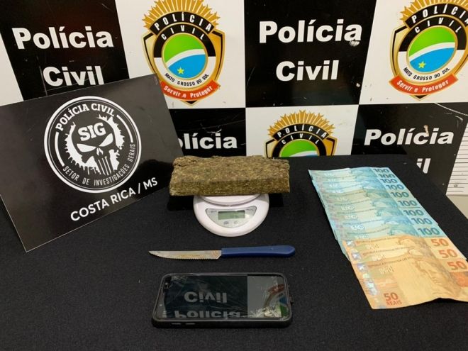 Polícia fecha ponto de vendas de drogas em Costa Rica 