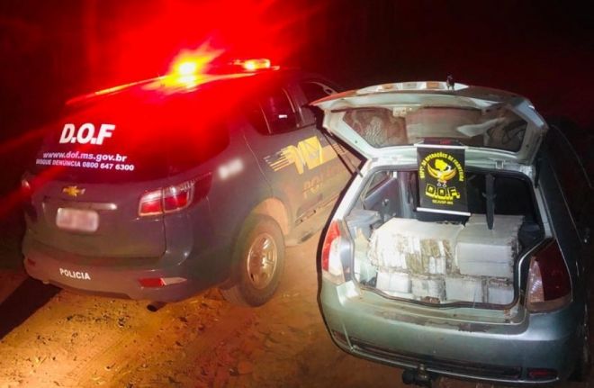 Veículo com mais de 300 Kg de maconha é apreendido 