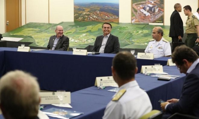 Presidente comemora a construção do 1º submarino nuclear brasileiro