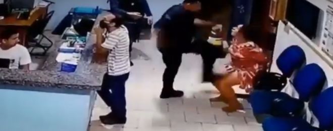 Mulher é agredida por policial militar em MS 