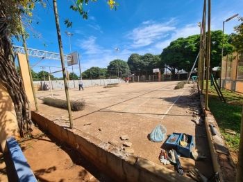 Praça de Esportes Elias Gadia recebe sua primeira reforma geral 