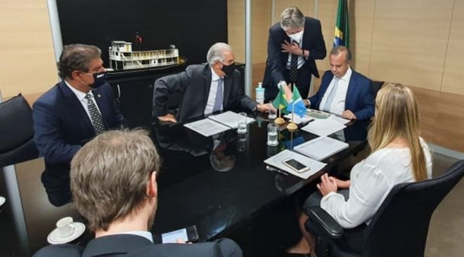 Governador Reinaldo Azambuja apresenta proposta de FCO do Pantanal ao ministro do Desenvolvimento Regional, Rogério Marinho