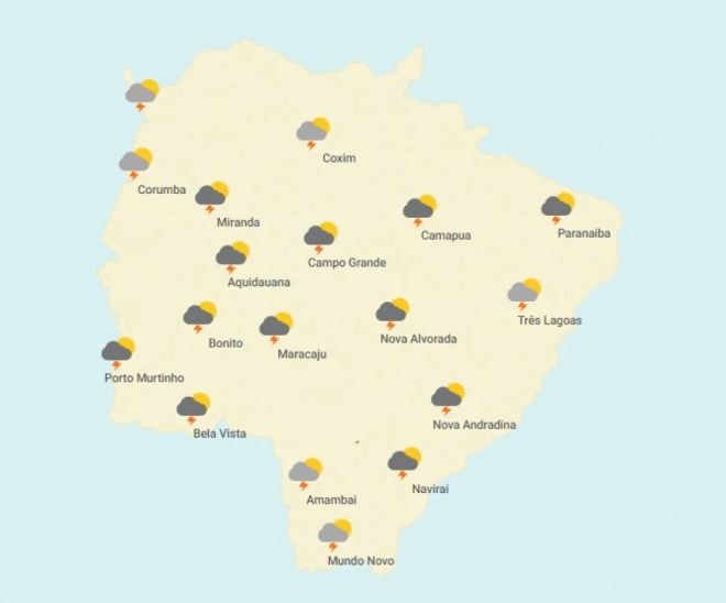 Chuva chega nesta terça em MS 