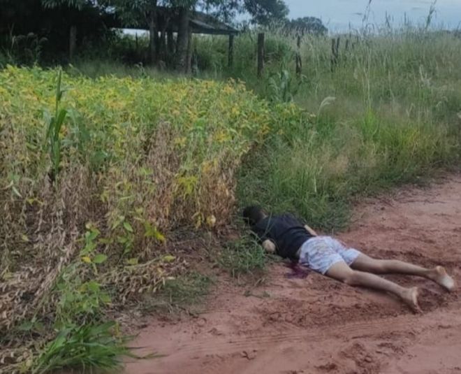 Corpo encontrado em estrada na fronteira de Mato Grosso do Sul foi degolado 