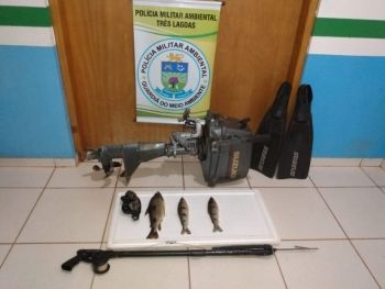 Pescador é multado em mais de R$ 1 mil 