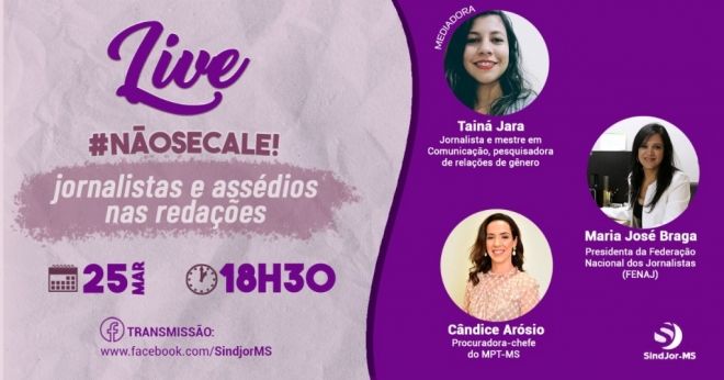 Live debate assédio moral e sexual nas redações