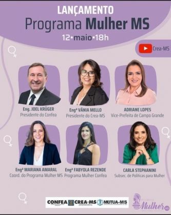 Crea-MS promove o lançamento do Programa Mulher 